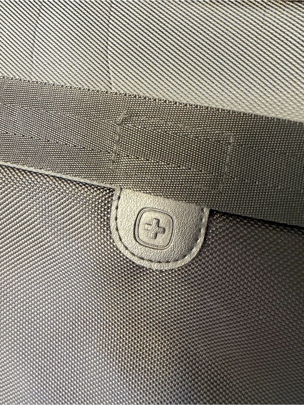SwissGear Black and Gray Laptop Briefcase with Shoulder Strap